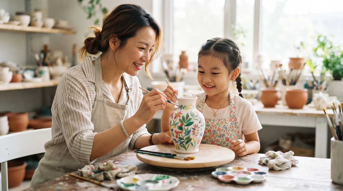 親子瓷繪：和孩子一起畫一件瓷器的溫暖時光