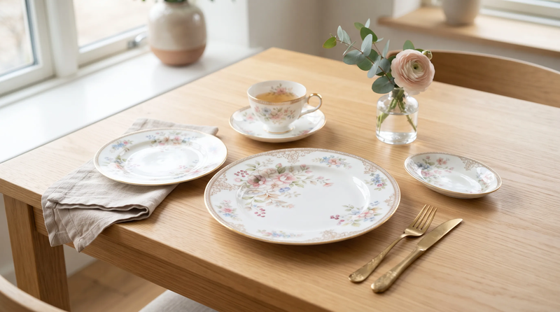 燒製後的 Porcelarts 成品優雅實用,可作日常餐具使用。
