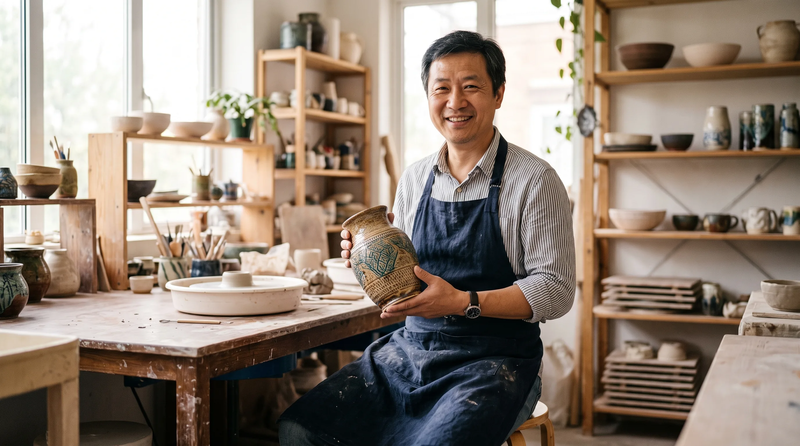 完成一件作品的成就感,很放鬆也很滿足。