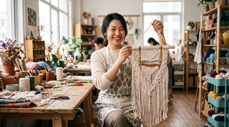 完成第一件作品,成就感滿滿。
