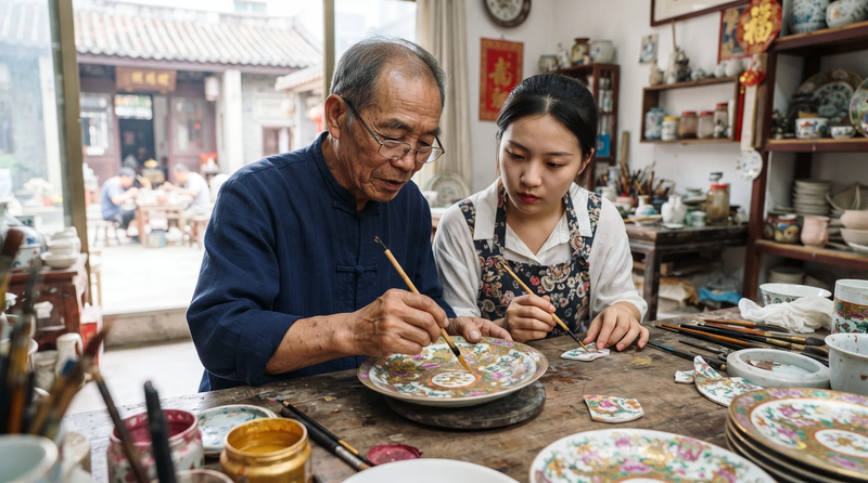一門工藝,靠師徒一代代傳承。